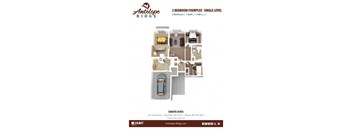 bedrooms, bathrooms, and a car garage in the floor plan  at Antelope Ridge, Box Elder, 57719