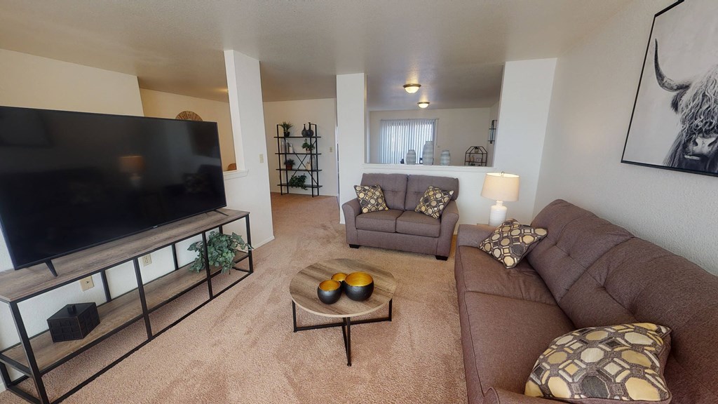 Living Room With TV at Antelope Ridge, Box Elder, SD