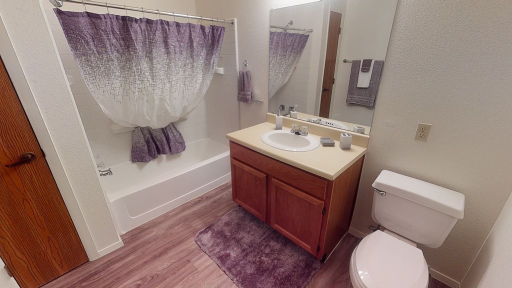 Renovated Bathrooms With Quartz Counters at Antelope Ridge, Box Elder, South Dakota
