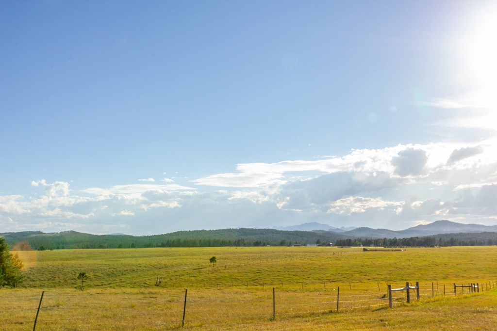 a view of a field with mountains in the background  at Antelope Ridge, Box Elder, SD, 57719