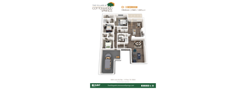the villa at cottonwood springs apartments floor plan cc 3 bedroom