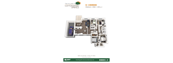 the villa at cortona springs floor plan  460 sq ft