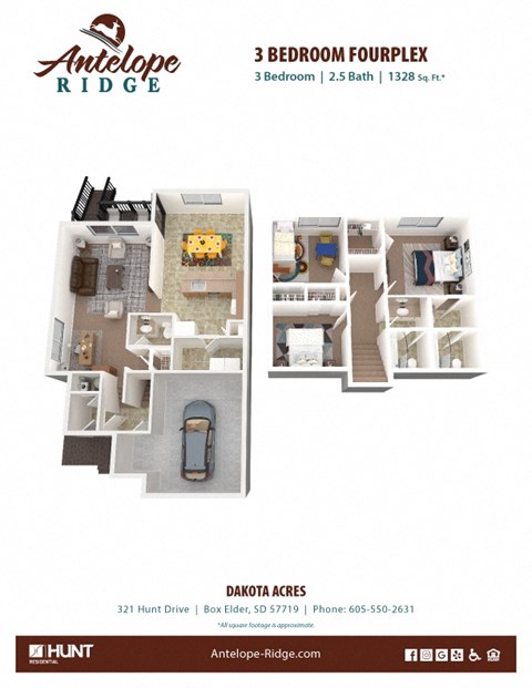 a floor plan of andromeda ridge  at Antelope Ridge, South Dakota, 57719