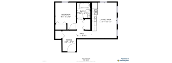 One Bedroom Floorplan layout
