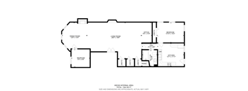 A floor plan of a house with a total gross internal area of 1344 square feet.