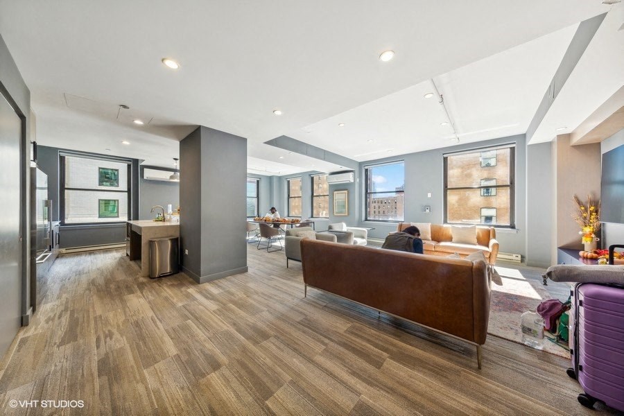 a display of different types of beverages in a room