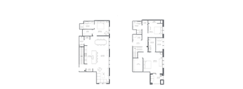 a floor plan of a loft apartment