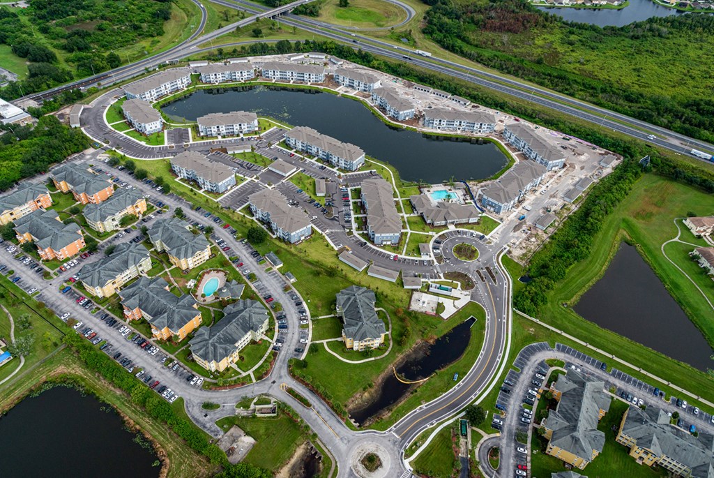Aerial of Academy Park Apartments