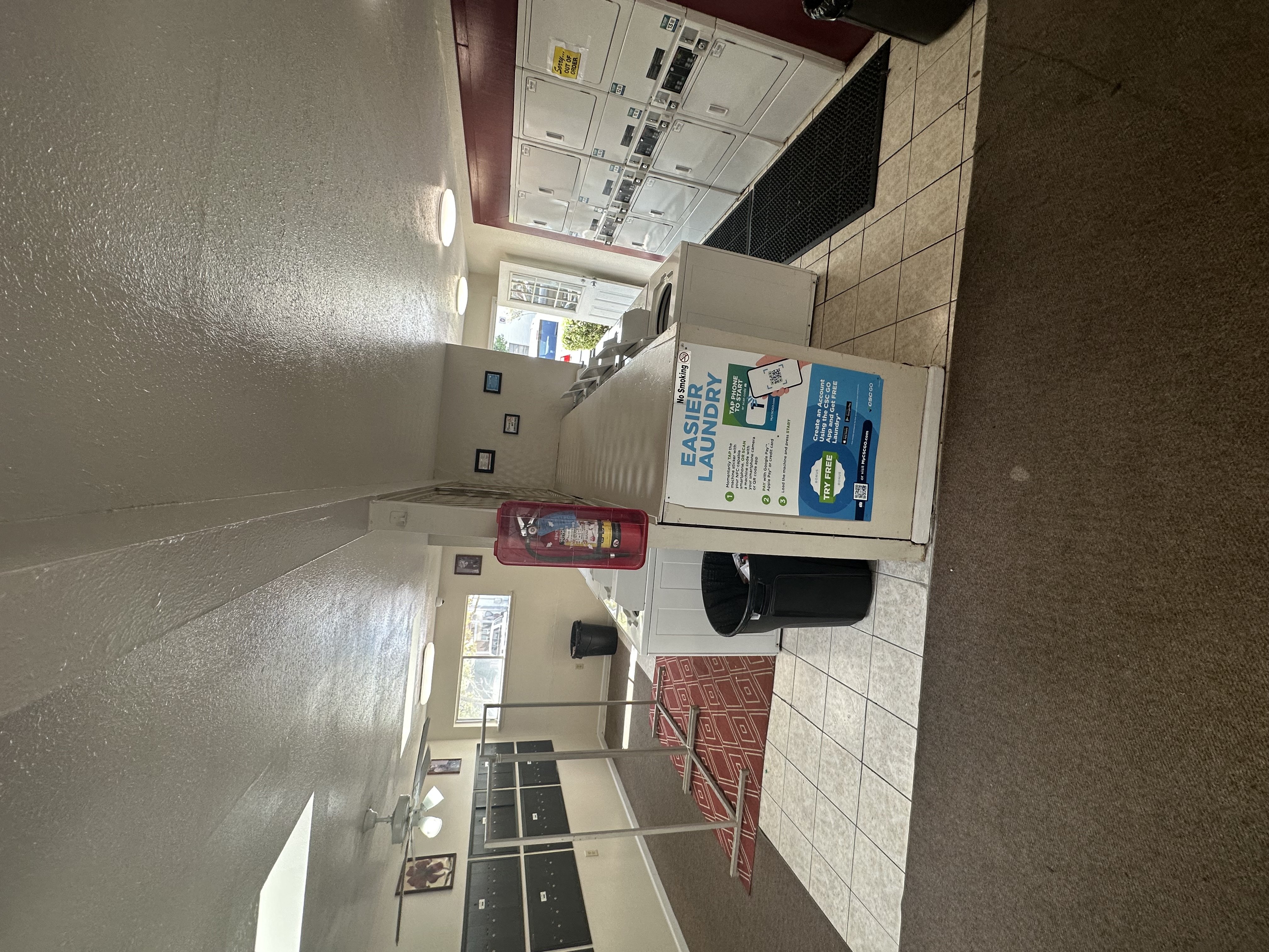 a look down from the top of the stairs