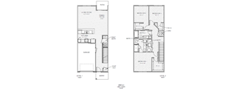 A floor plan shows a two-level home with a living room, dining room, kitchen, and three bedrooms.