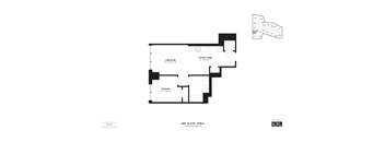 A black and white image of a floor plan for Unit 16 Type A.