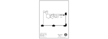a floor plan of a small house with a bedroom and a living room