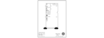 the floor plan for a small apartment with a loft