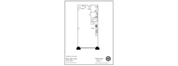 the floor plan for a small loft