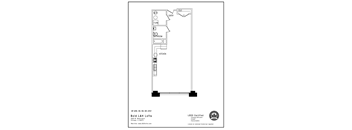 the floor plan for a small loft apartment
