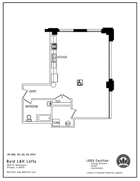 a floor plan of a room with a bed and a closet