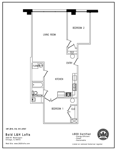 a floor plan of a house with a bedroom and a living room