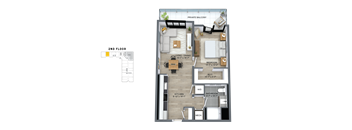 1 Bedroom - 203 (ARO)