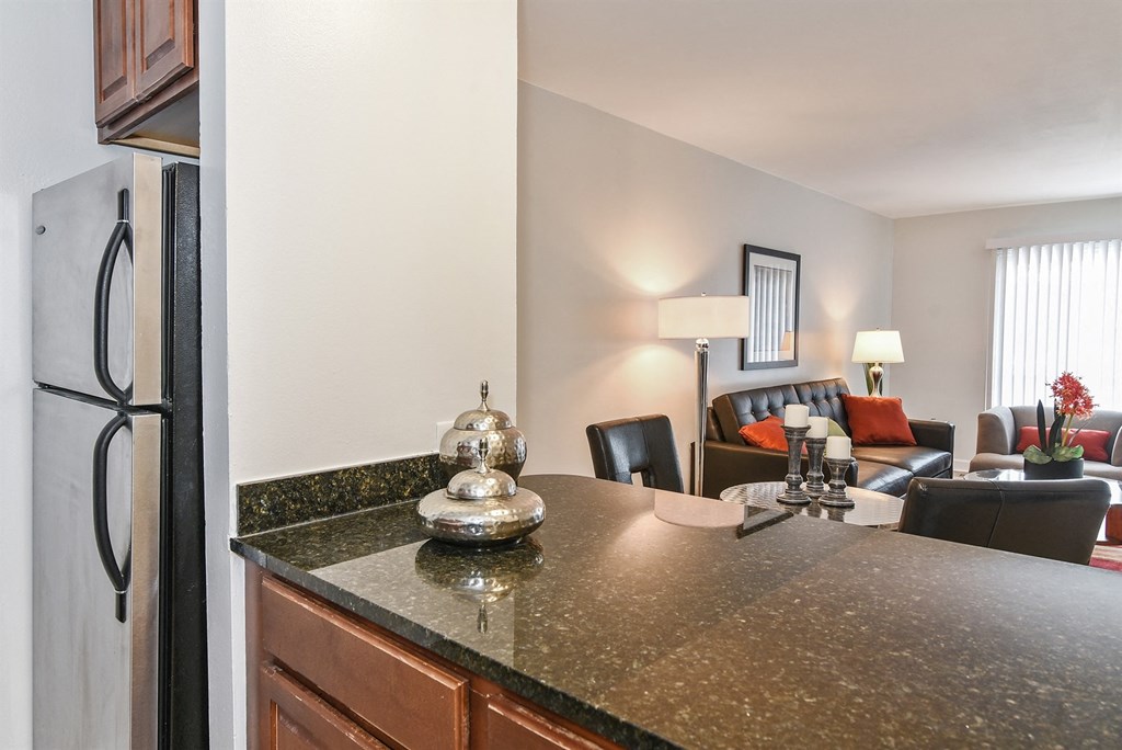 our apartments have a kitchen and living room