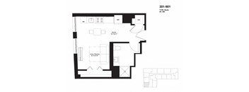 a floor plan of a house with an open floor plan