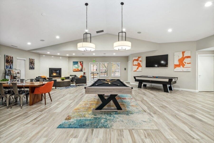 Clubhouse gaming area