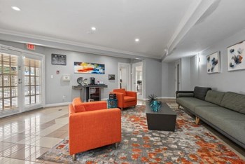 Leasing office lobby