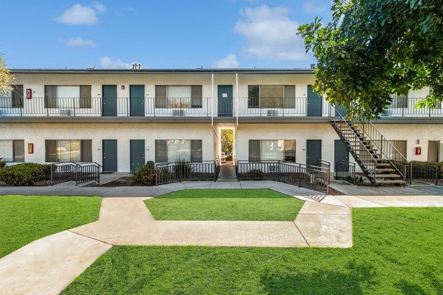 Exterior Shot of Forest Park Apartments in El Cajon, CA.