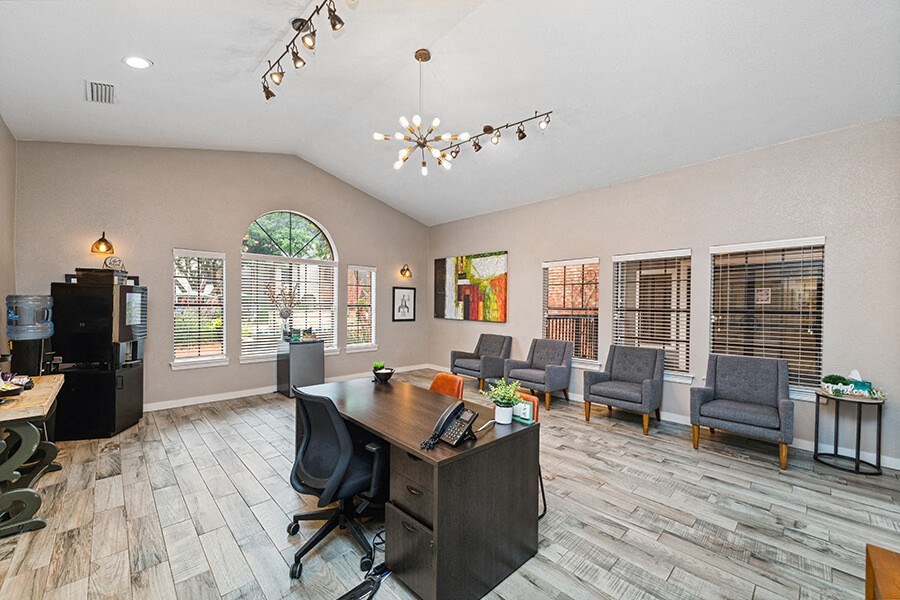 Community Leasing Office at Dallas North Park Apartments in Dallas, TX.