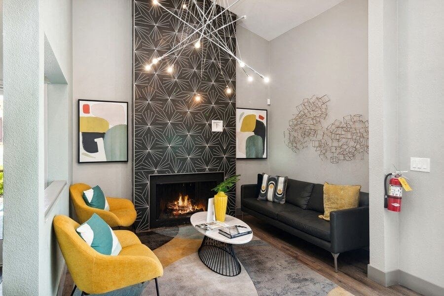 Leasing office lobby