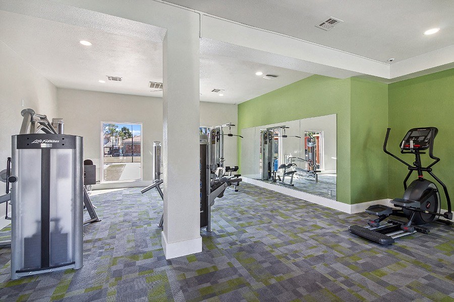 Community Fitness Center with Equipment at Stonegate Apartments in Las Vegs, NV.