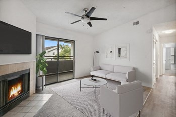 Model living room with patio door - Photo Gallery 2