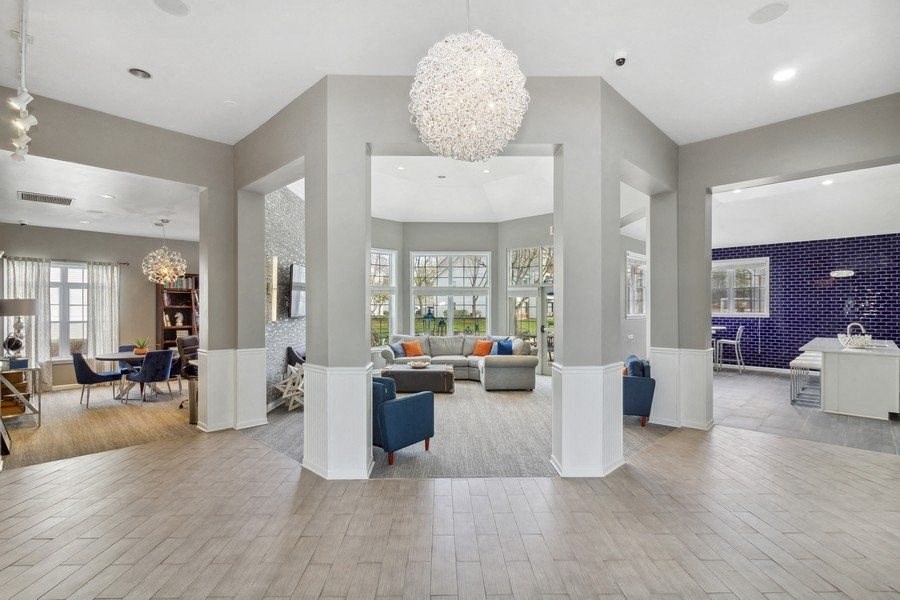 Clubhouse and leasing office lobby