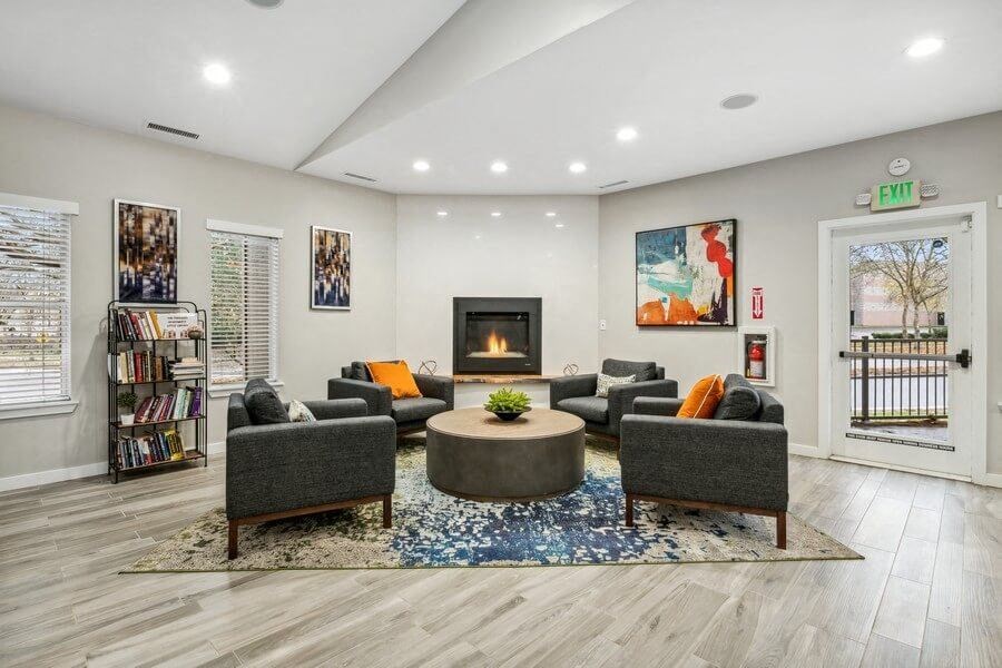 Clubhouse lounge area