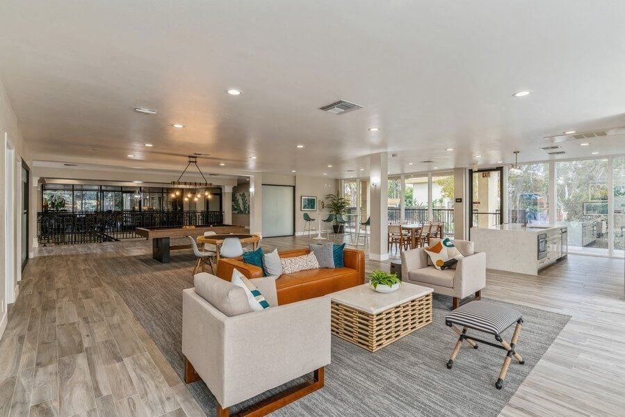 Clubhouse lounge area