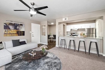 Model living room with kitchen bar seating - Photo Gallery 4