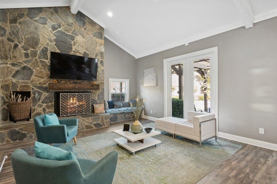 Clubhouse lounge area