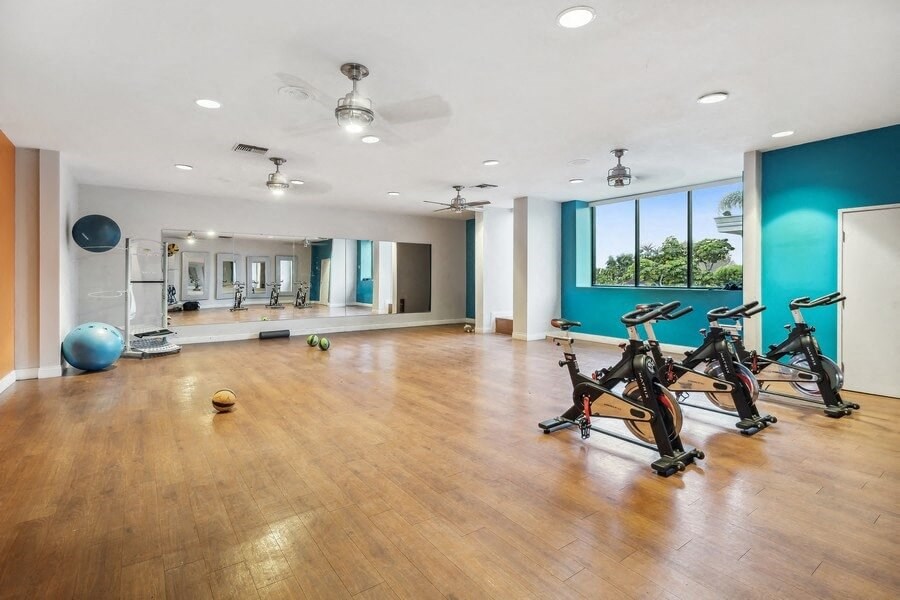 Yoga and workout space