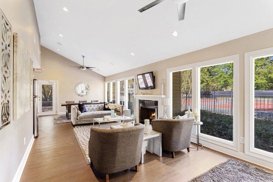 Clubhouse lounge area