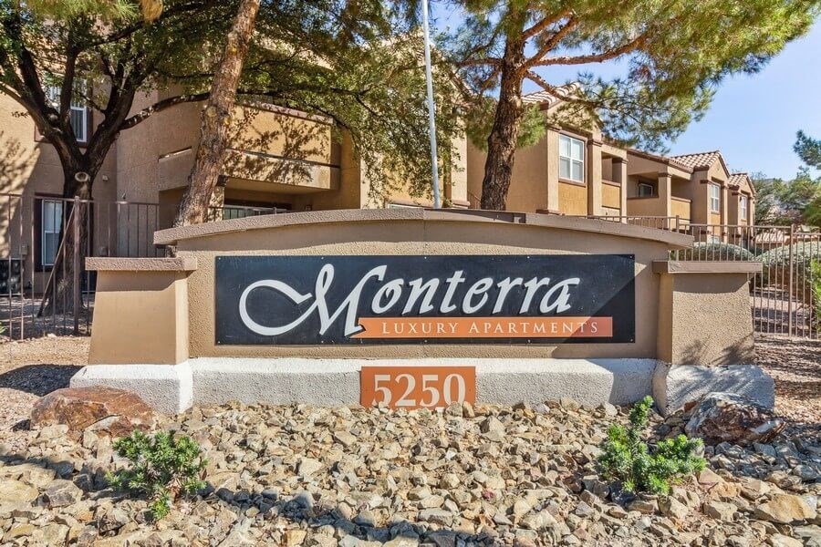 Property sign at entry