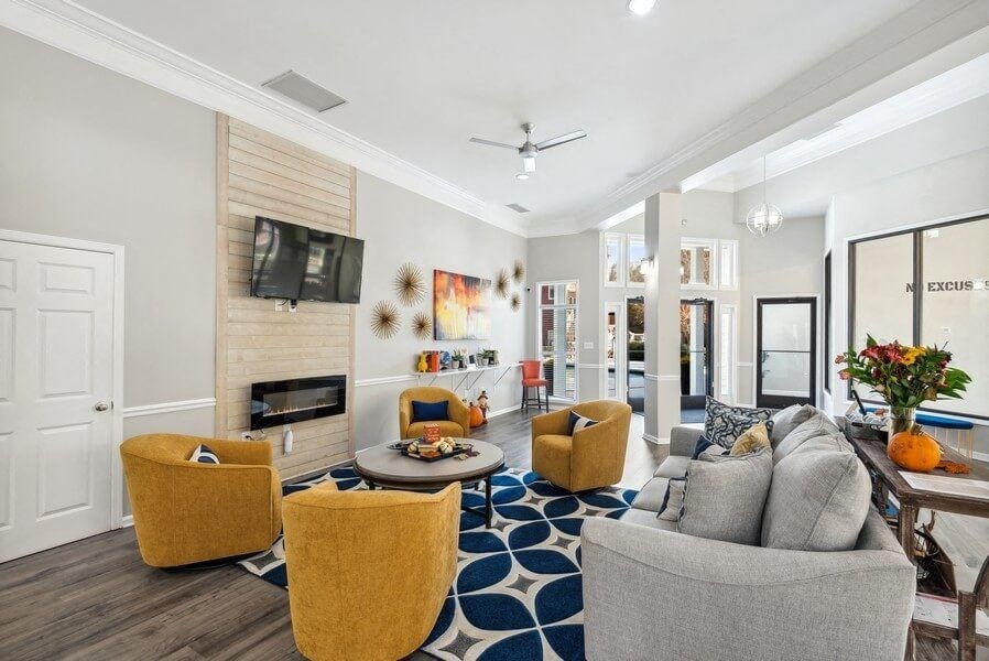 Clubhouse lounge area