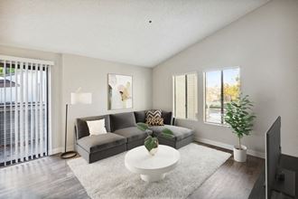 Model apartment living room