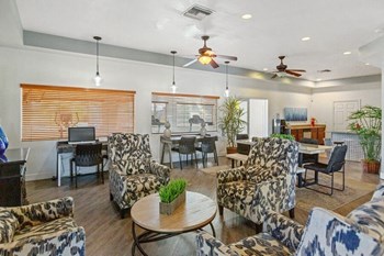Resident community lounge area