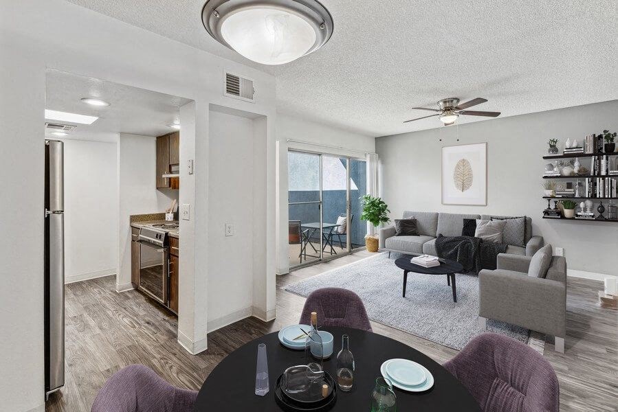 Model dining and living room