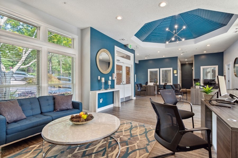 Leasing office lobby