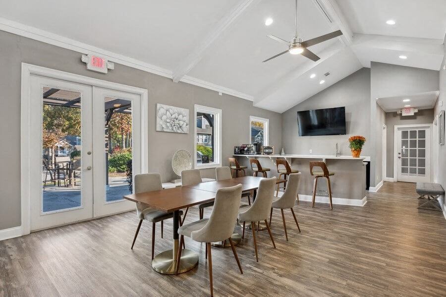 Clubhouse dining area