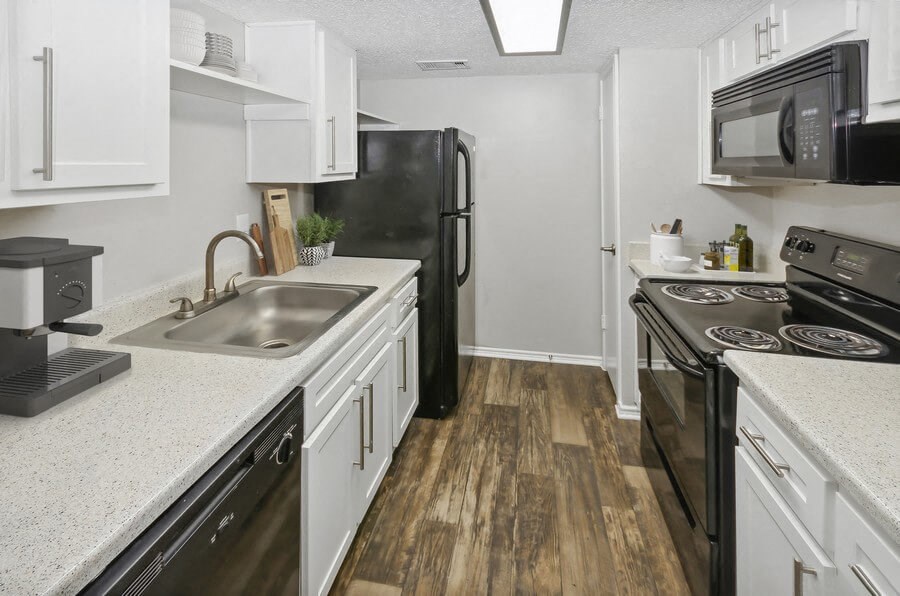 Model kitchen at Autumnwood, Texas