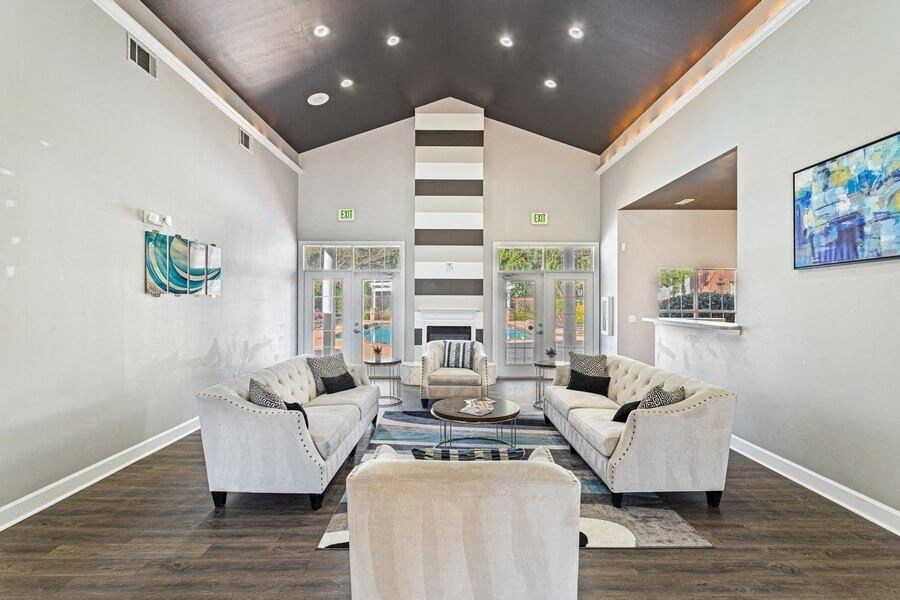 Clubhouse and leasing off lounge area