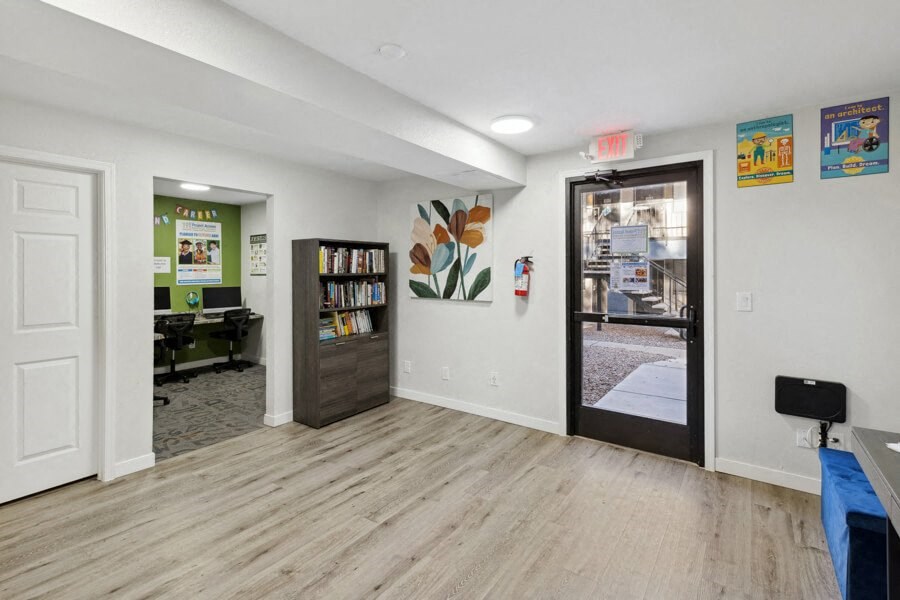 Leasing office interior