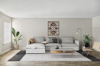 Model living room with light colored sofa - Photo Gallery 6