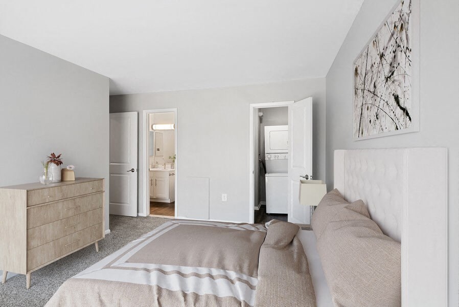 Model primary bedroom